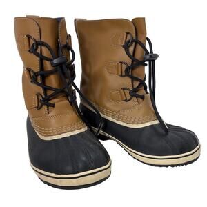 Sorel Yoot Pac NY1963 Youth‎ 4 Waterproof Duck Snow Boots Rubber Leather